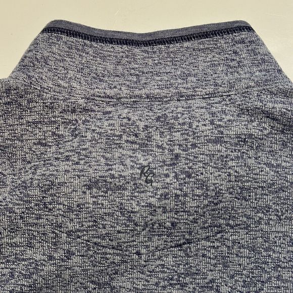 Robert Graham Full Zip Vest Mens 2XL XXL Classic Fit Heather Navy Blue Klose - Picture 10 of 10